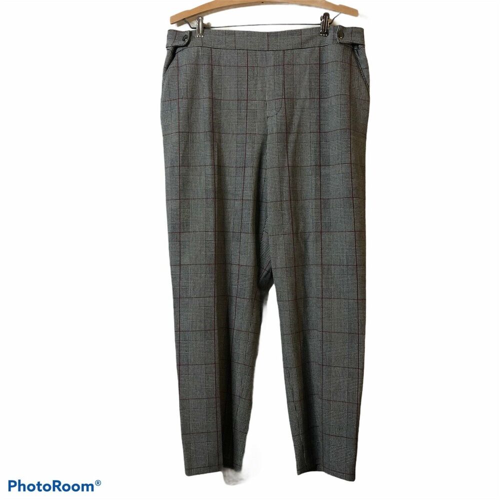 Tommy Hilfiger Adaptive Pants Plaid & Adjustable